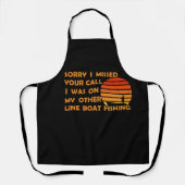 おもしろい魚釣り エプロン (正面)