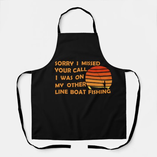おもしろい魚釣り エプロン (正面)