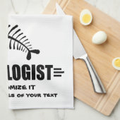 おもしろい魚釣り キッチンタオル (四つ折り)