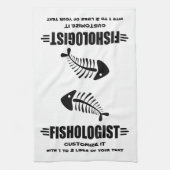 おもしろい魚釣り キッチンタオル (縦)