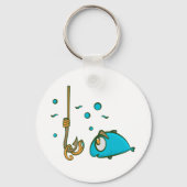 おもしろい魚釣り キーホルダー (正面)