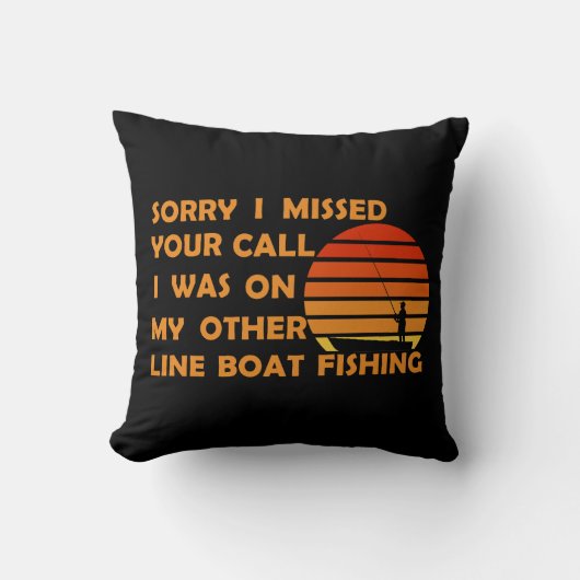 おもしろい魚釣り クッション (正面)