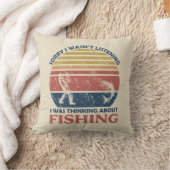 おもしろい魚釣り クッション (ブランケット)