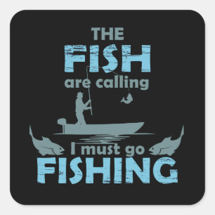 おもしろい魚釣り スクエアシール