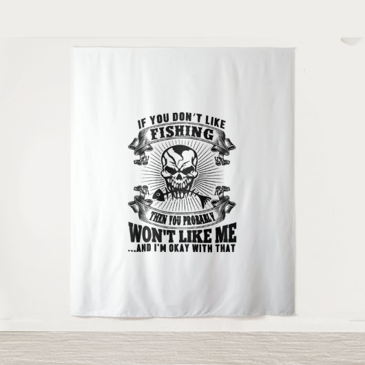 おもしろい魚釣り タペストリー (正面)