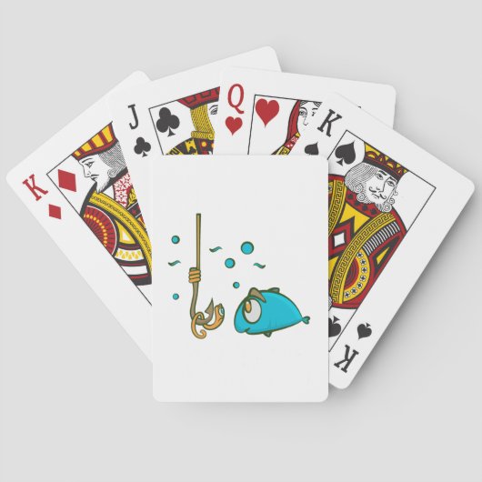 おもしろい魚釣り トランプ (裏面)