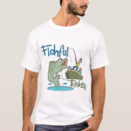 おもしろい魚釣り – フィッシュ考えるズ Tシャツ