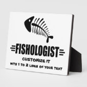 おもしろい魚釣り フォトプラーク (側面)