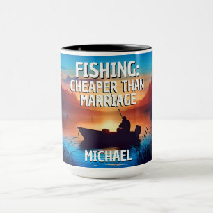 おもしろい魚釣り：結婚より安い マグカップ