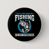 おもしろい魚釣り 缶バッジ (正面)