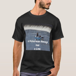 おもしろい魚釣り Tシャツ
