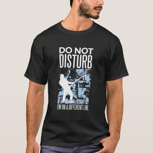 おもしろい魚釣りTs 男性へ - Do Not Deterpt I am Fis Tシャツ (正面)
