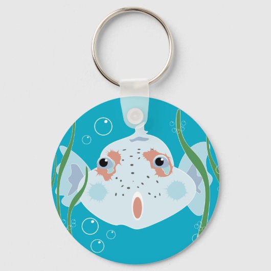 おもしろい魚 キーホルダー (正面)