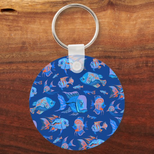 おもしろい魚 キーホルダー (正面)