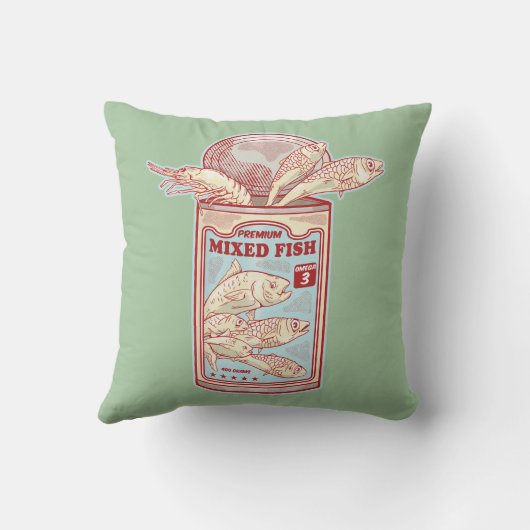 おもしろい魚 クッション (裏面)