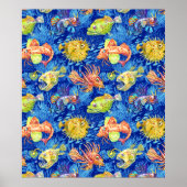 おもしろい魚 ポスター (正面)