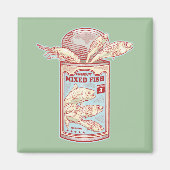 おもしろい魚 マグネット (正面)