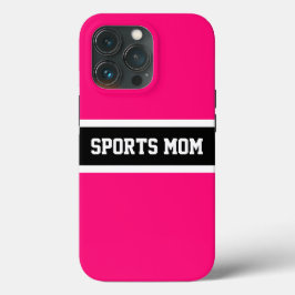 おもしろい鮮やかクールかわいらしピンクスポーツMOMスクリプト iPhone 13 PROケース