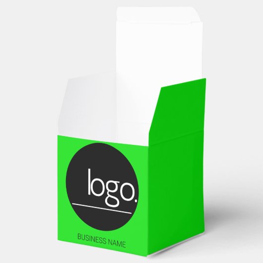 おもしろい鮮やかグリーン自己ブランドロゴカスタム包装 フェイバーボックス (オープン)