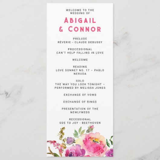 おもしろい鮮やかバイオレット明るい赤紫色フローラ プログラム (正面)