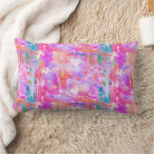 おもしろい鮮やかピンク/ティール(緑がかった色)/ホワイトハート装飾用クッション ランバークッション (ブランケット)