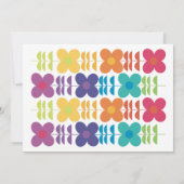 おもしろい鮮やかフォトバースデーパーティー 招待状 (裏面)