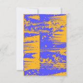 おもしろい鮮やか空白の招待状 招待状 (裏面)