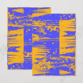 おもしろい鮮やか空白の招待状 招待状 (正面/裏面)