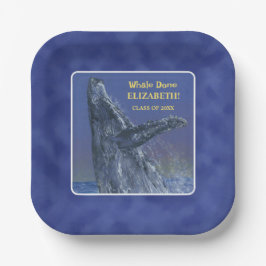 おもしろい鯨体卒業パーティー紙プレート ペーパープレート