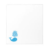 おもしろい鯨 ノートパッド (正面)