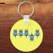 おもしろい鳥 キーホルダー (正面)