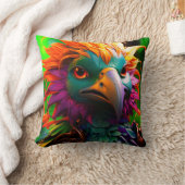 おもしろい鳥 クッション (ブランケット)