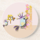 おもしろい鳥 コースター (正面)