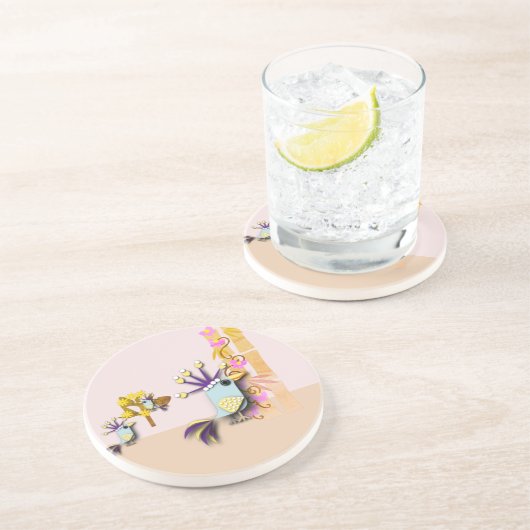 おもしろい鳥 コースター (側面)