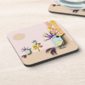 おもしろい鳥 コースター (左側)