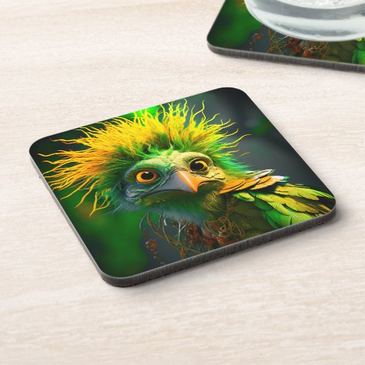 おもしろい鳥 コースター (左側)