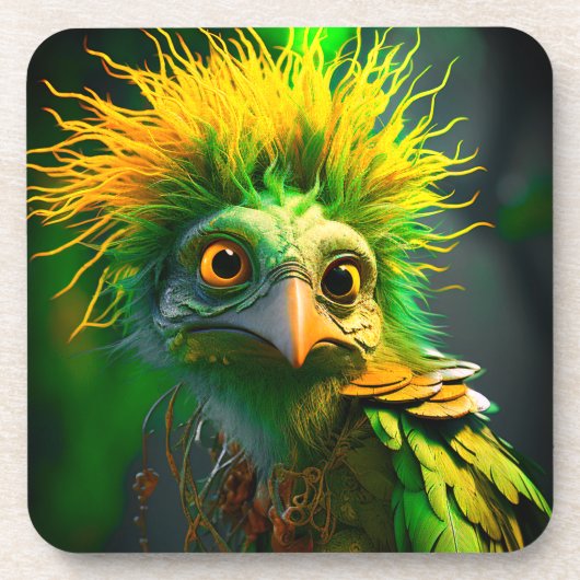 おもしろい鳥 コースター (正面)