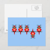 おもしろい鳥 ポストカード (正面/裏面)