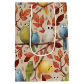 おもしろい鳥 ミディアムペーパーバッグ (裏面)