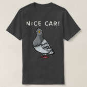 おもしろい鳩 Tシャツ (デザイン正面)