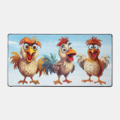 おもしろい鶏お洒落可愛い農動物 デスクマット (正面)