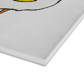 おもしろい鶏と鶏の新婦結婚の カッティングボード (角)