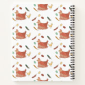 おもしろい鶏パーソナライズされたレシピ ノートブック (裏面)