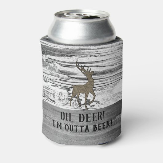 おもしろい鹿アウトビール引用文バ男性へック 缶クーラー (缶裏面)