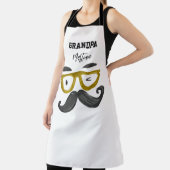 おもしろい黄クール眼鏡口ひげグランドパカスタム エプロン (インサイチュ)