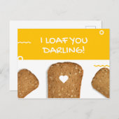 おもしろい黄色の焦がしパンチーズ ポストカード (正面/裏面)