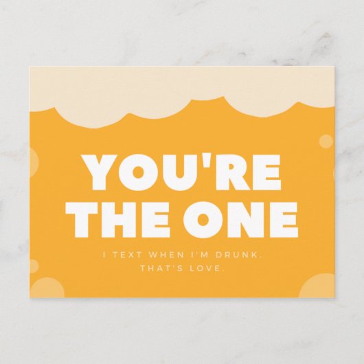 おもしろい黄色の酔っ払い ポストカード (正面)