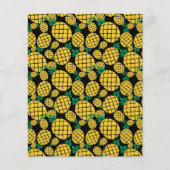 おもしろい黄色パイナップル熱帯果実パターン (正面)