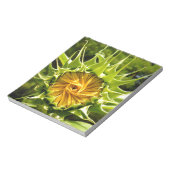 おもしろい黄色フローラひまわり ノートパッド (回転)