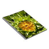 おもしろい黄色フローラひまわり ノートブック (右側)